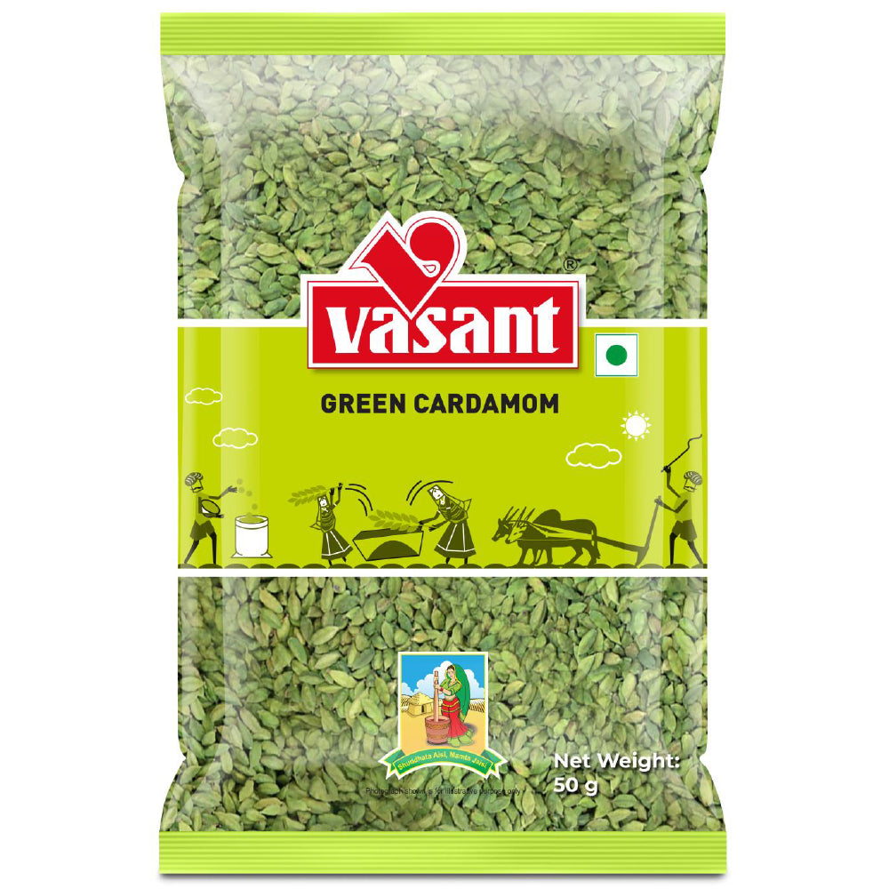 Vasant Pure Green Cardamom 50g Green Cardamom Organichub   