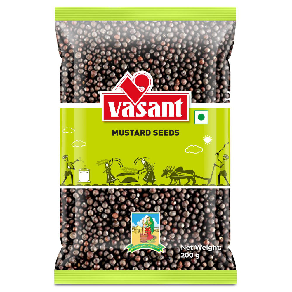 Vasant Pure Mustard Seeds 200g seeds Organichub   