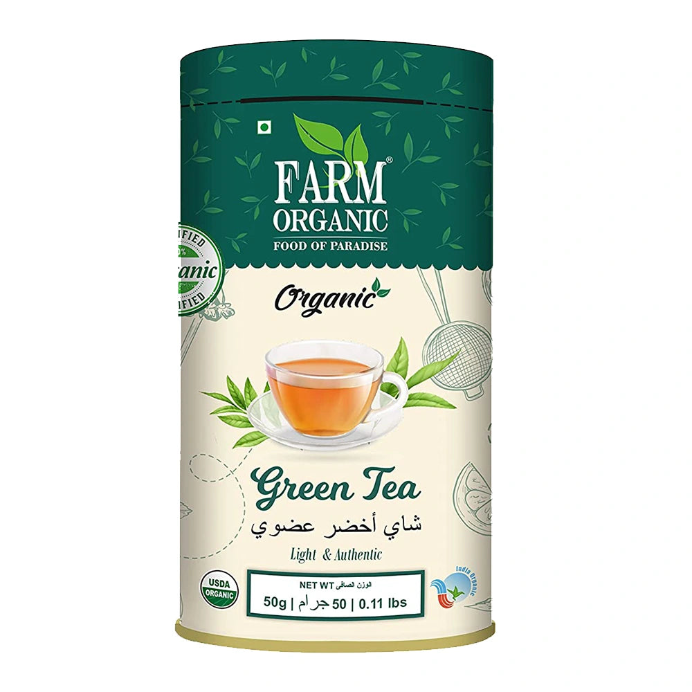 Farm Organic Gluten Free Green Tea - 50g Tea Organichub   