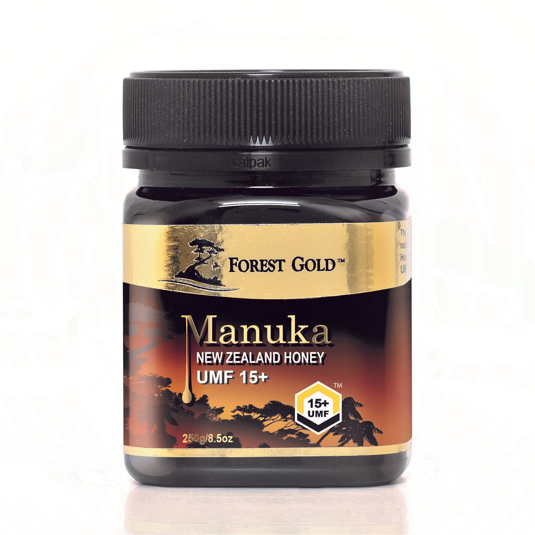 Forest Gold Manuka UMF 15+ Certified NZ Honey- 250g Manuka Honey Organichub   