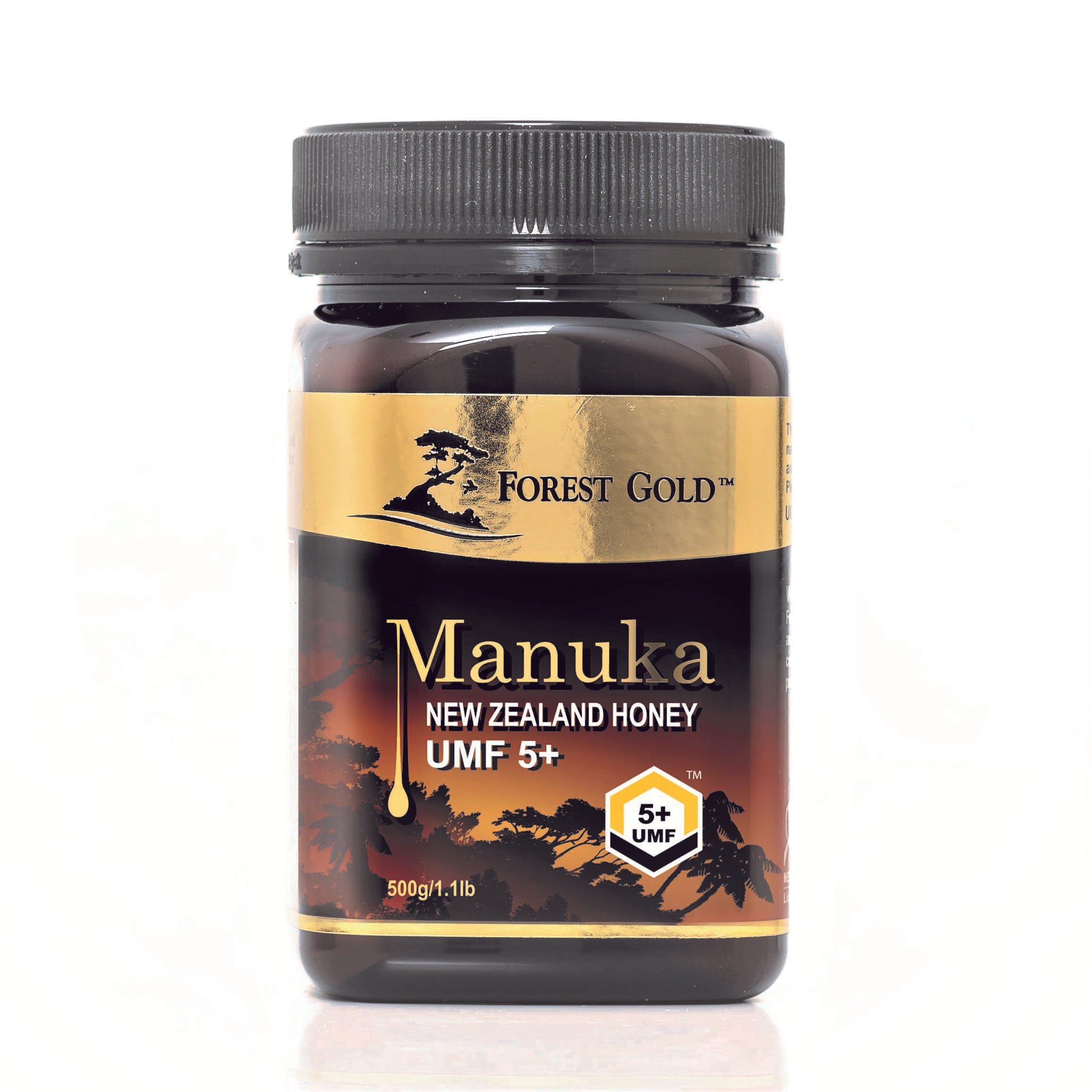 Forest Gold Manuka UMF 5+ Certified Honey-500g Manuka Honey Organichub   