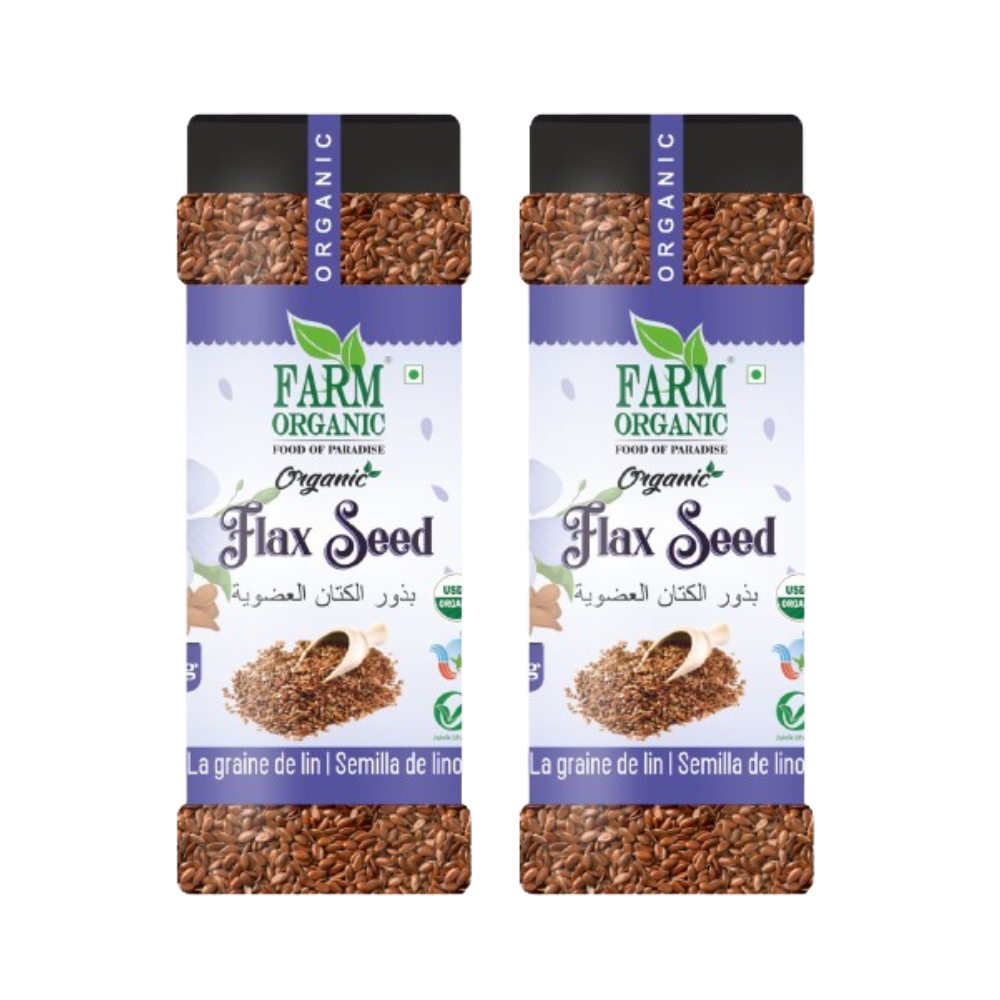 Farm Organic Gluten Free Flax Seeds - 250g seeds Organichub   