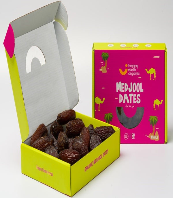 Happy Earth Organic Medjool Dates- 500g Medjool Dates Organichub   
