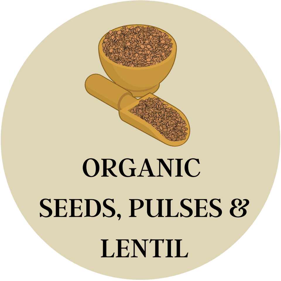 organic seeds, pulses and lentil