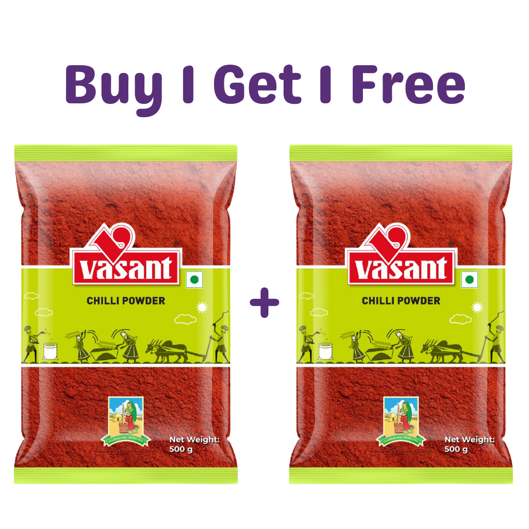 Vasant Pure Perfect Chilli Powder 500g (Buy 1 Get 1 Free) herbs Organichub