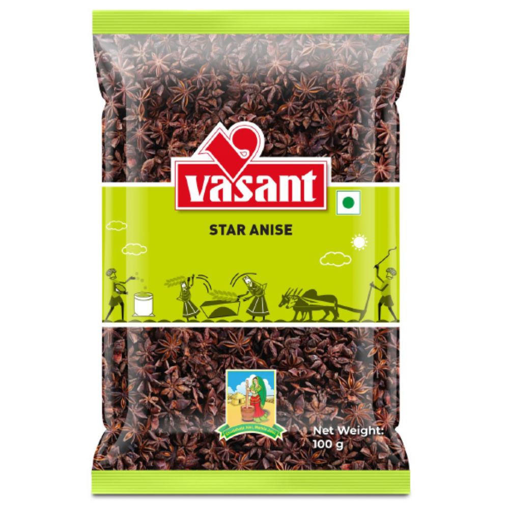 Vasant Star Anise 100g  Organichub   