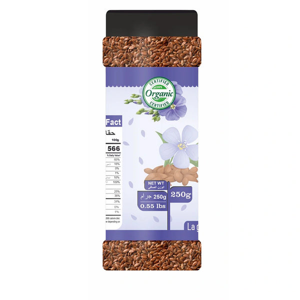 Farm Organic Gluten Free Flax Seeds - 250g seeds Organichub   