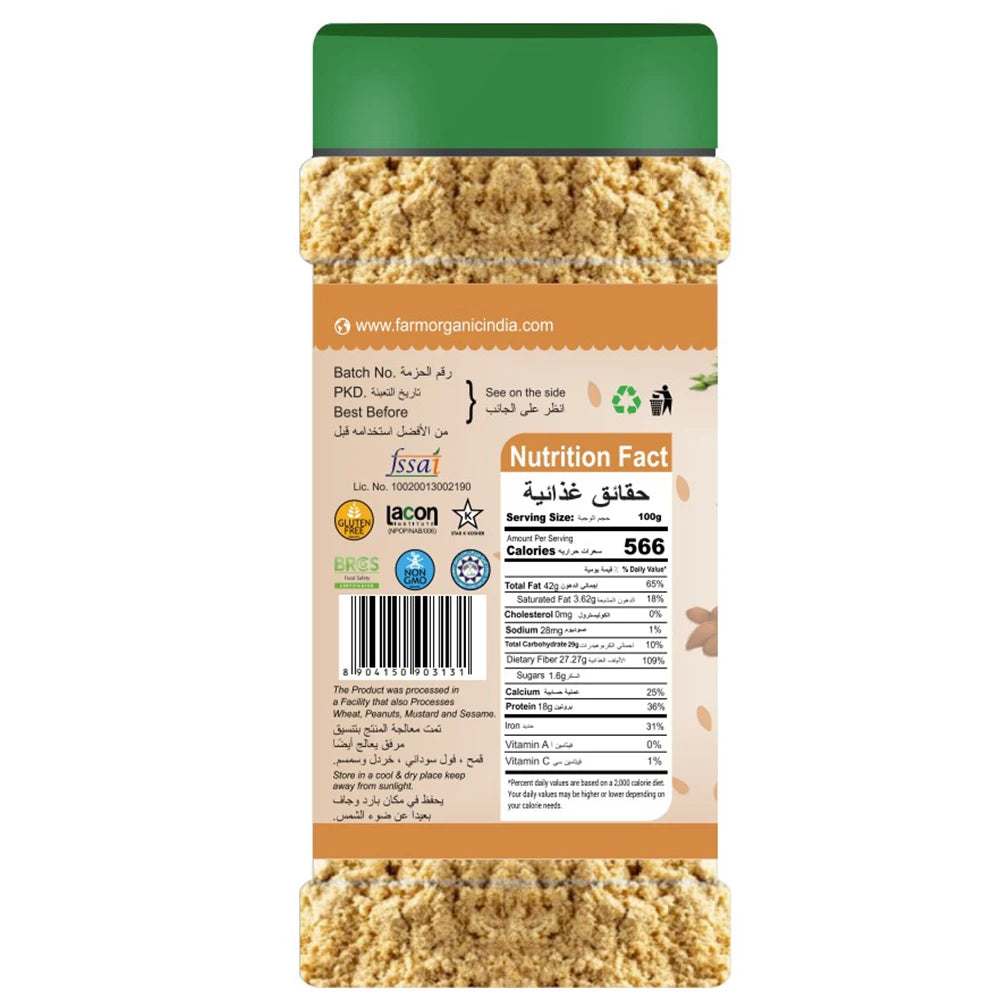 Farm Organic Gluten Free Flax Seed Powder - 100g Powder Organichub   