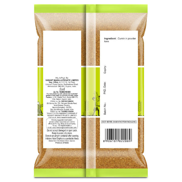 Vasant Pure Cumin Powder 500g Cumin Powder Organichub