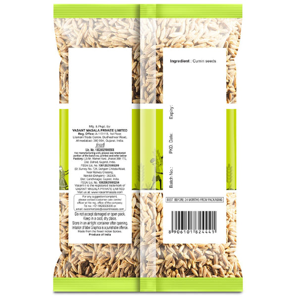 Vasant Pure Cumin Seeds 200g Cumin Seeds Organichub