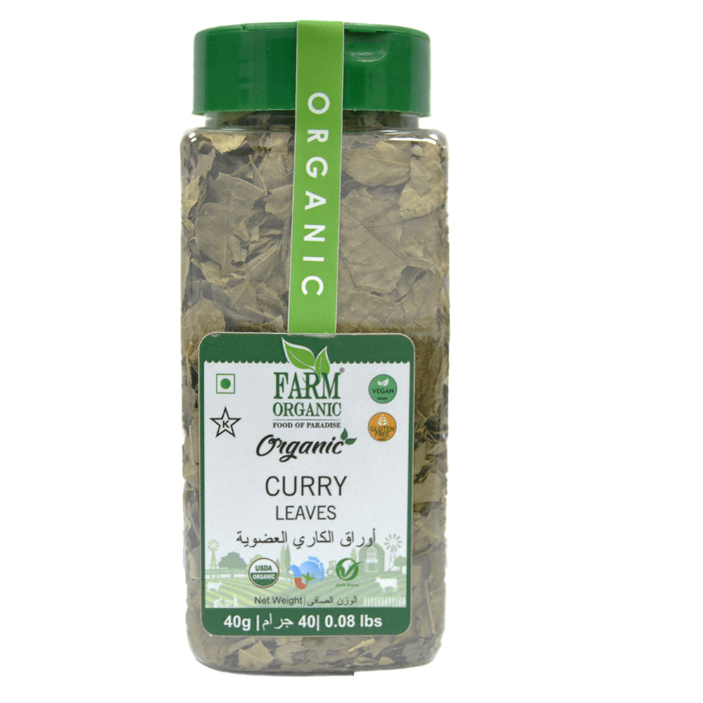 Farm Organic Gluten Free Curry Leaves - 40 g herbs Organichub   