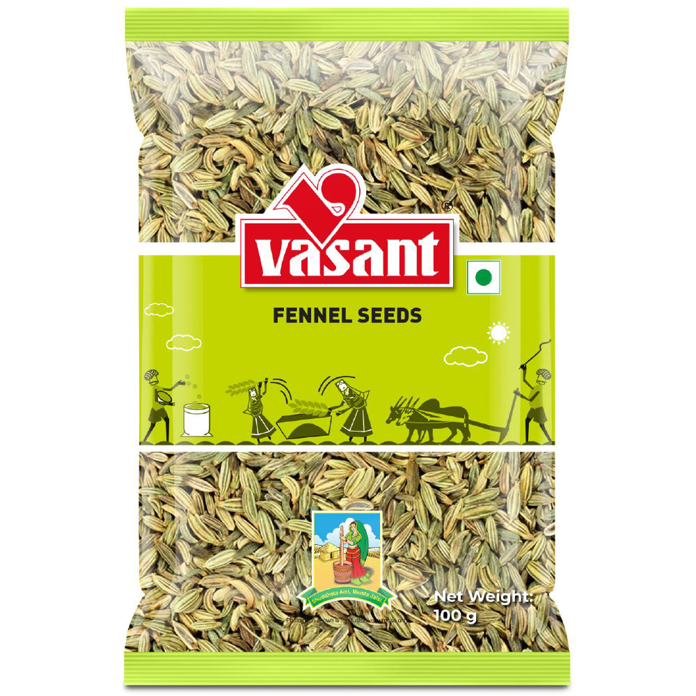 Vasant Pure Lakhnavi Fennal Seeds  100g seeds Organichub   