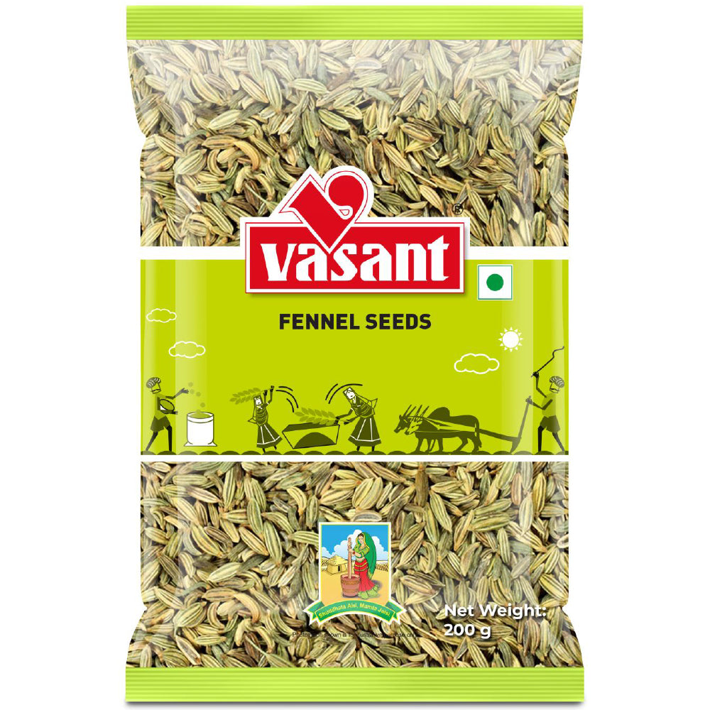 Vasant Pure Lakhnavi Fennel Seeds 200g seeds Organichub   