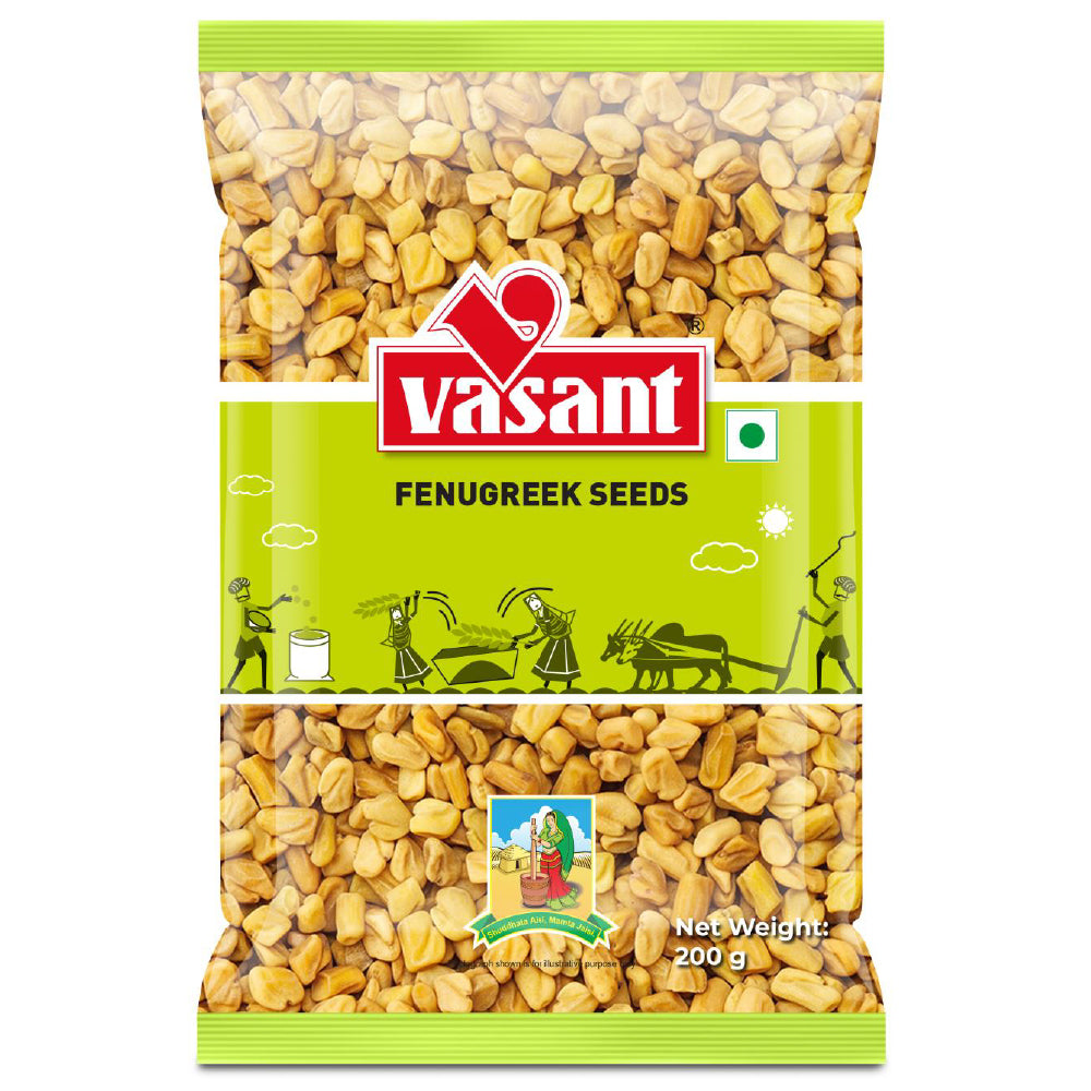 Vasant Pure Fenugreek Seeds 200g seeds Organichub   