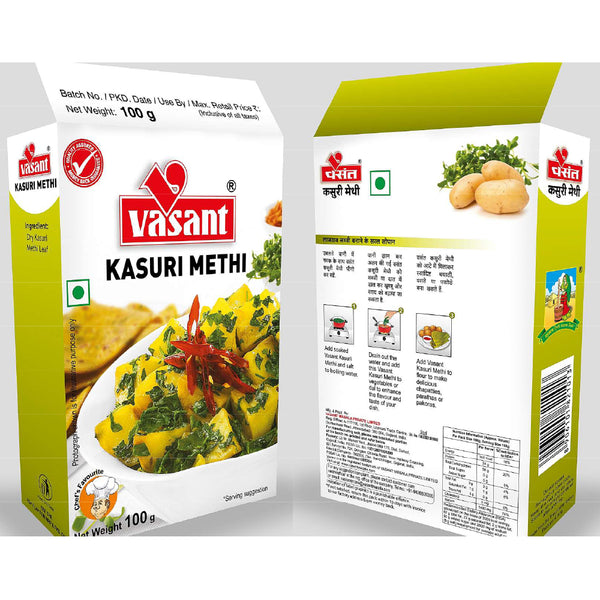 Vasant Pure Kasuri Methi 100g Kasuri Methi Organichub   