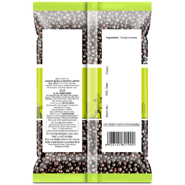 Vasant Pure Mustard Seeds 200g seeds Organichub