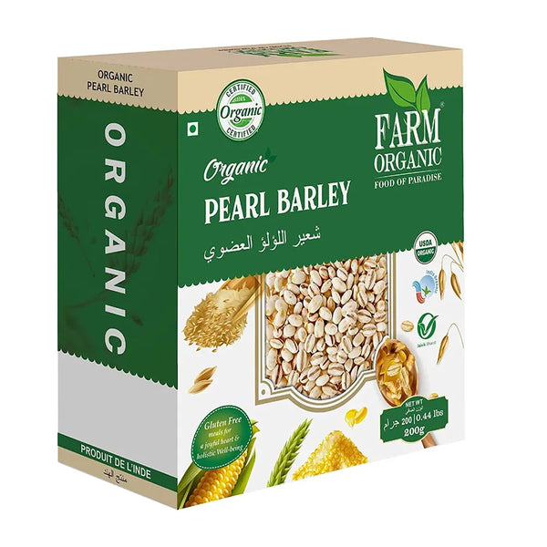 Organic Pearl Barley - 200g Breakfast Organichub   
