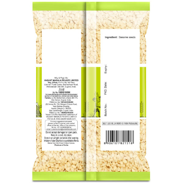 Vasant Pure Sesame Seeds 100g seeds Organichub