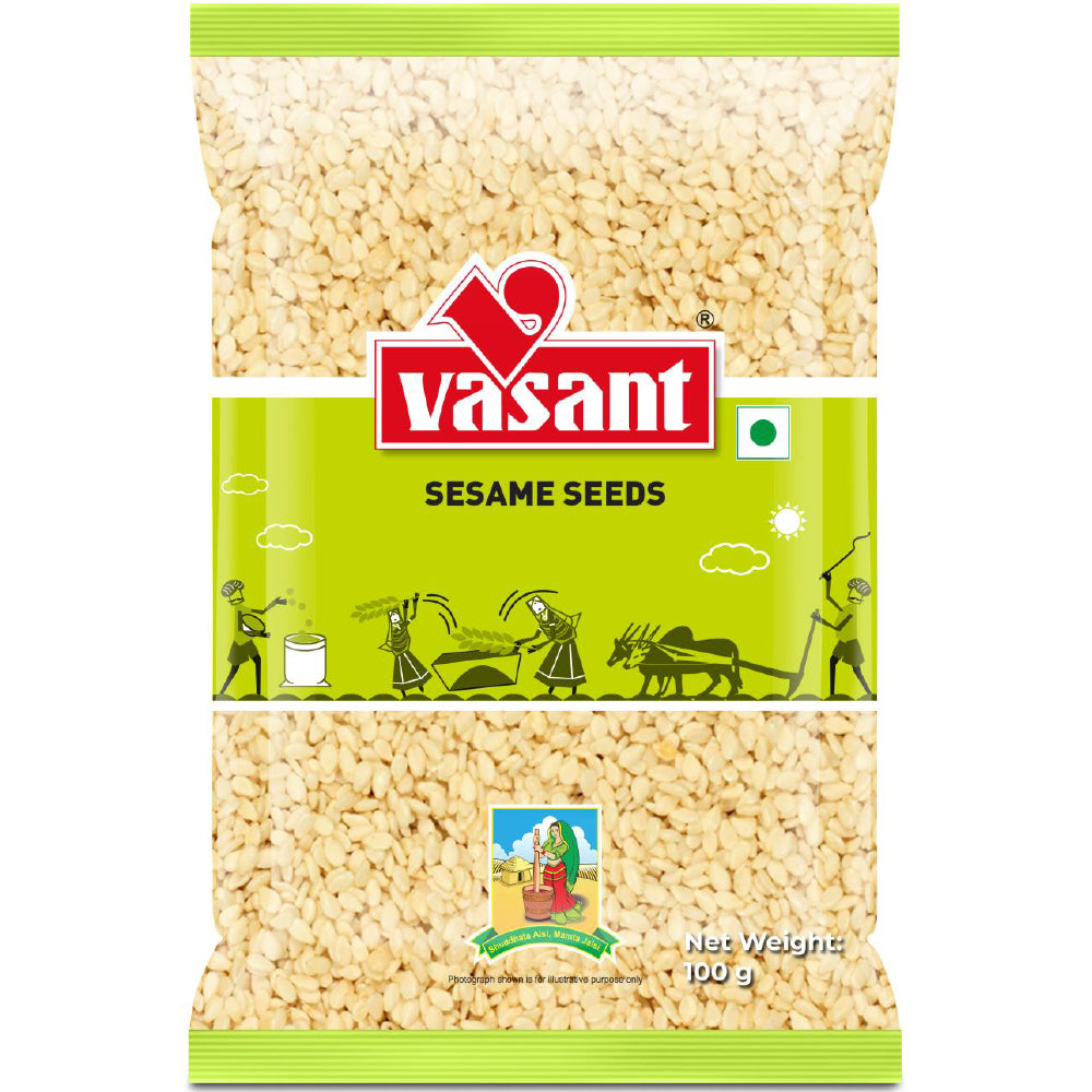 Vasant Pure Sesame Seeds 100g seeds Organichub   