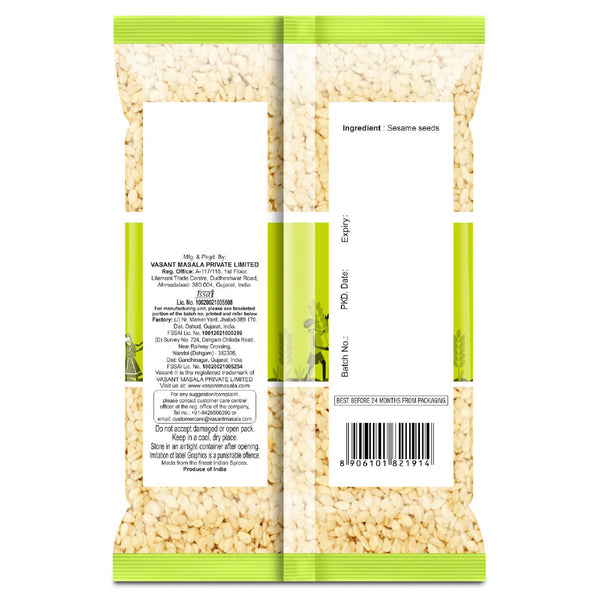 Vasant Pure Sesame Seeds 200g seeds Organichub