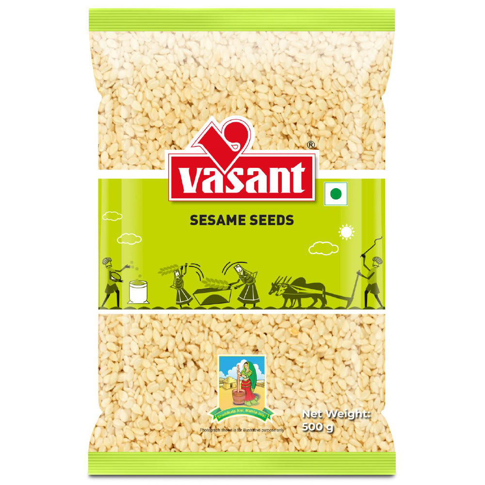 Vasant Pure Sesame Seeds 500g seeds Organichub   