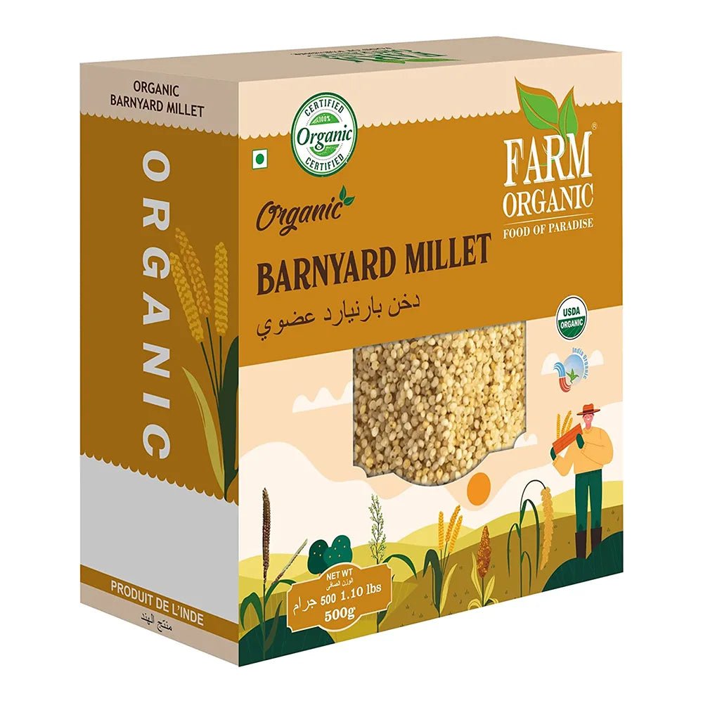 Farm Organic Gluten Free Barnayard Millet - 500g Millet Organichub   