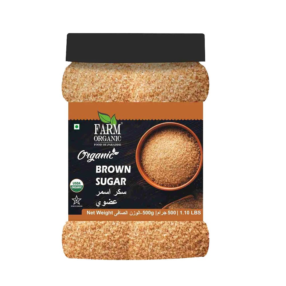 Farm Organic Gluten Free Brown Sugar - 500g Sugar Organichub   