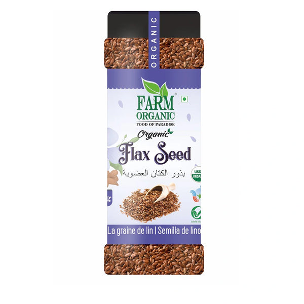Farm Organic Gluten Free Flax Seeds - 250g seeds Organichub   