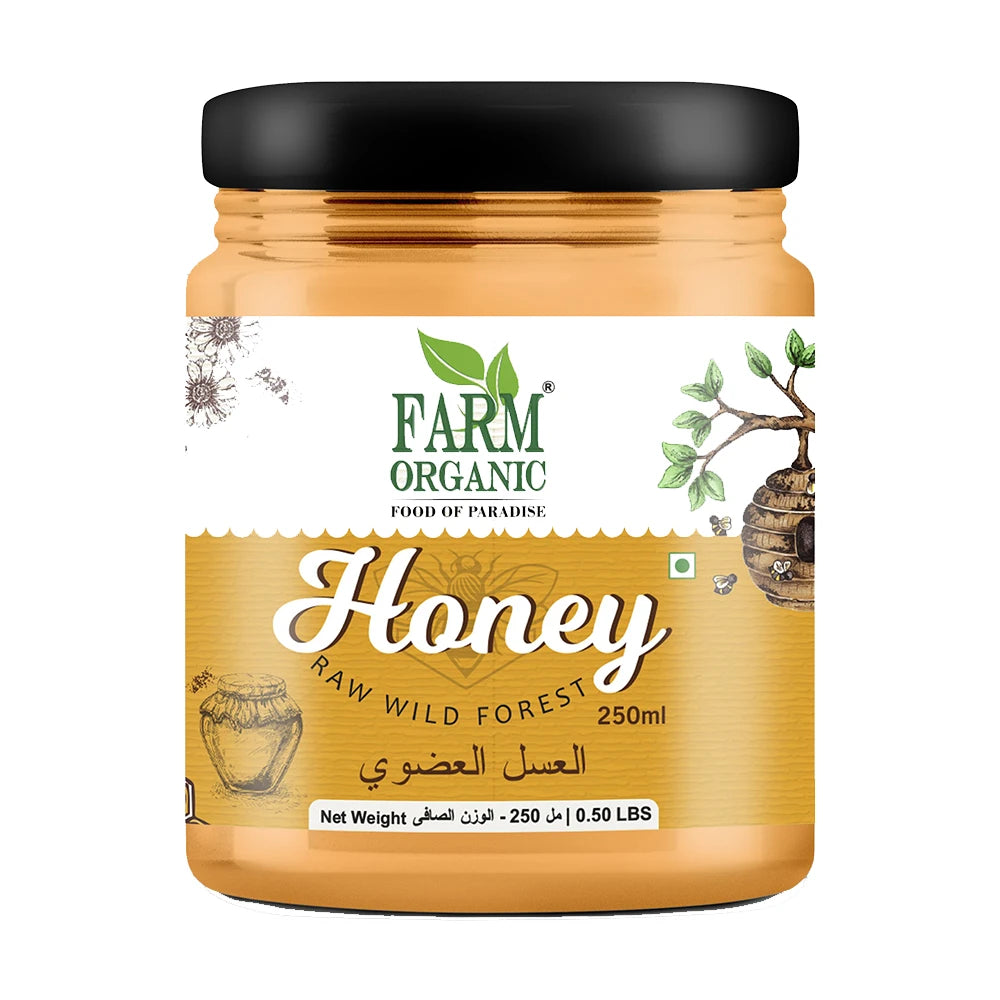 Farm Organic Gluten Free Honey- 250 ml Honey Organichub   